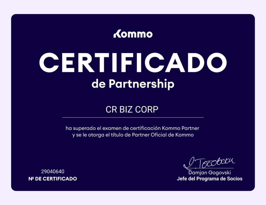 kommo certificate